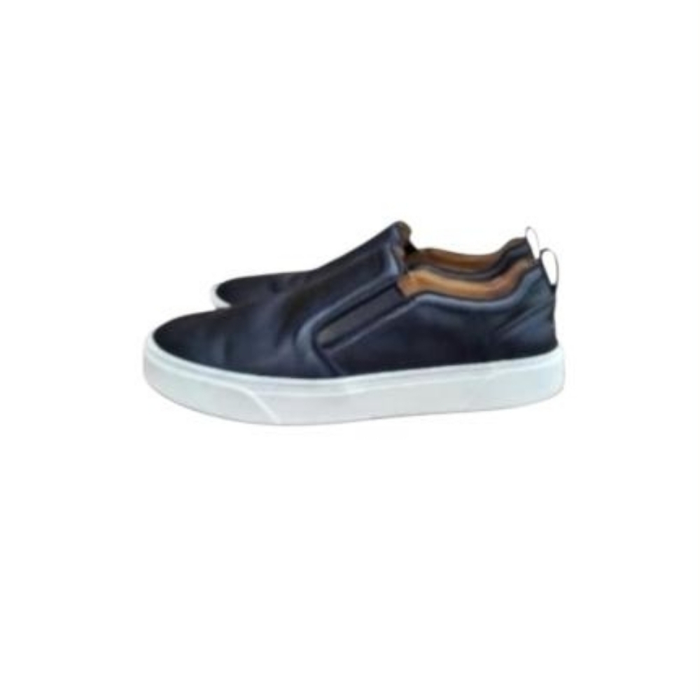 Vionic Leather Kimmie Black White Slip On Tennis Shoe Loafer Sneaker Women 7.5 - Picture 2 of 7
